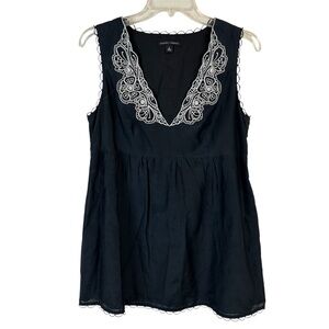 Banana Republic Silk Cotton Babydoll Tank Sz 8
